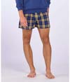 Mens Flannel Short NAVY/GOLD PLAID