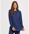 Cuddle Oversized Crew NAVY HEATHER