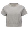 Womens French Terry Crew OXFORD HEATHER