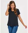 Bamboo Hi/Low Tee BLACK