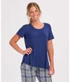 Bamboo Hi/Low Tee NAVY