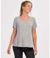 Bamboo Hi/Low Tee OXFORD HEATHER
