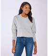 Cropped Retro Jersey OXFORD HEATHER (90C/10P)