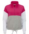 Fleece Colorblock Quarter Zip COSMIC PINK