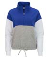 Fleece Colorblock Quarter Zip ELECTRIC ROYAL