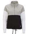 Fleece Colorblock Quarter Zip OXFORD HEATHER