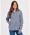Womens Alpine Fleece Full Zip NAVY HEATHER