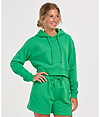 Womens Fleece Cropped Hood SHAMROCK
