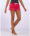 Women's Flannel Short CRIMSON FIELD DAY PLAID
