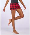 Women's Flannel Short RED/BLACK BUFFALO PLAID