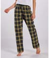 Womens Haley Flannel Pant BLACK/GOLD PLAID