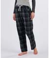 Womens Haley Flannel Pant BLACK JORDAN PLAID
