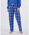 Womens Haley Flannel Pant ELECTRIC ROYAL JORDAN PLAID