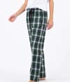 Womens Haley Flannel Pant GREEN/WHITE PLAID