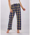 Womens Haley Flannel Pant NAVY/GOLD PLAID