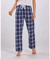 Womens Haley Flannel Pant NAVY/SILVER PLAID