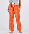 Womens Haley Flannel Pant ORANGE CARNEGIE PLAID