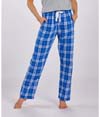Womens Haley Flannel Pant ROYAL/SILVER PLAID