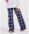 Youth Polyester Flannel Pant NAVY/SILVER PLAID