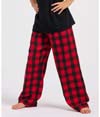 Youth Polyester Flannel Pant RED/BLACK BUFFALO PLAID