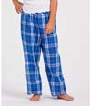 Youth Polyester Flannel Pant ROYAL/SILVER PLAID