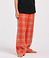 Youth Polyester Flannel Pant BURNT ORANGE KINGSTON PLAID