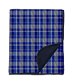 Premium Flannel Blanket ELECTRIC ROYAL JORDAN PLAID