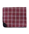 Premium Flannel Blanket GARNET/BLACK PLAID