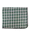 Premium Flannel Blanket GREEN/WHITE PLAID