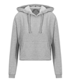Womens Cropped Hoodie HEATHER GREY (75C/25P)