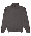 Sophomore 1/4 Zip Sweat CHARCOAL