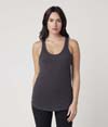 Womens Racer Back Tank CHARCOAL HEATHER (60C/40P)