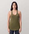 Womens Racer Back Tank MILITARY GREEN