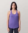 Womens Racer Back Tank PURPLE HEATHER