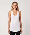Womens Racer Back Tank WHITE