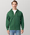 Premium Full Zip Hoodie FOREST GREEN