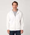 Premium Full Zip Hoodie WHITE