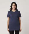 Unisex Short Sleeve Tee NAVY HEATHER (60C/40P)