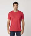Unisex Short Sleeve Tee RED HEATHER (60C/40P)