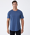 Drop Tail Tee SHALE BLUE HEATHER (60C/40P)