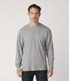 Mens Long Sleeve Tee ATHLETIC HEATHER (85 COTTON/15 VISCOSE