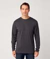 Mens Long Sleeve Tee CHARCOAL HEATHER (60C/40P)