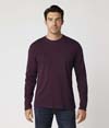 Mens Long Sleeve Tee WINE