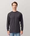 Heavyweight Long Sleeve Tee CHARCOAL HEATHER (60C/40P)