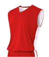Reversible Muscle Tank SCARLET RED/WHITE