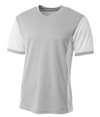 Premier Soccer Jersey SILVER/WHITE