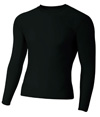 Long Sleeve Compression Crew BLACK