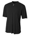 Tek 2-Button Henley BLACK