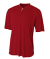 Tek 2-Button Henley CARDINAL