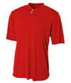 Tek 2-Button Henley SCARLET RED